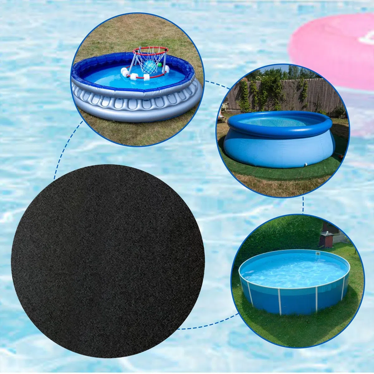 Cubo purificador de agua – Cubo purificador de agua de larga duración | Pellets de carbón activado fuertes | Filtro ecológico para acuarios | Clarificador acuático de granja para canales al aire libre