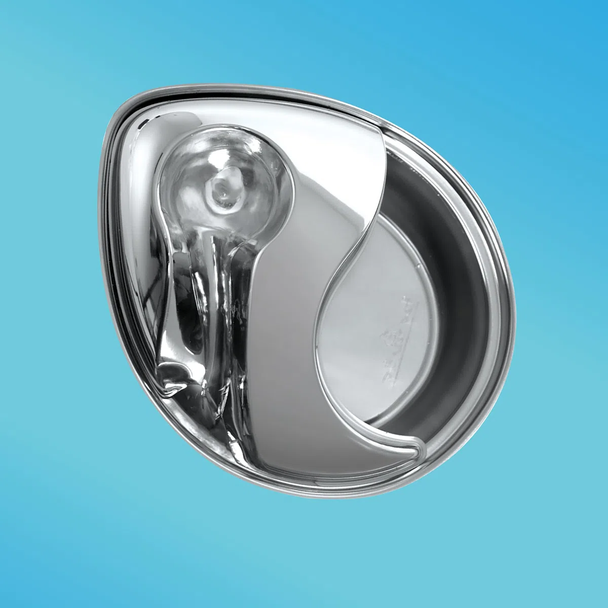 Pioneer - Bebedero para Mascotas con diseño de Gota de Lluvia de Acero Inoxidable | Diseño de acero inoxidable, agua que fluye, fomenta la hidratación, fácil de limpiar, adecuado para gatos y perros