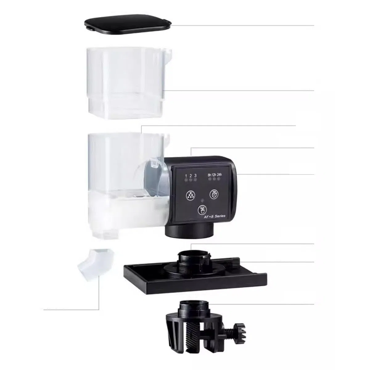 Dispensador de alimentos para peces de acuario dispensador automático