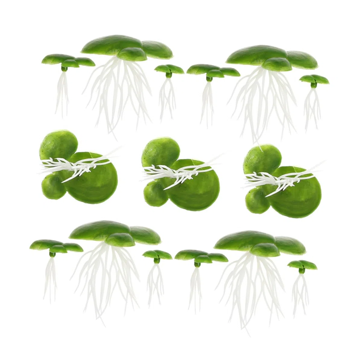 ABOOFAN 360 Piezas lenteja de Agua de plástico Planta Artificial Plantas Artificiales Decoraciones de peceras Plantas de Acuario Artificiales Acuario Plantas flotantes el plastico