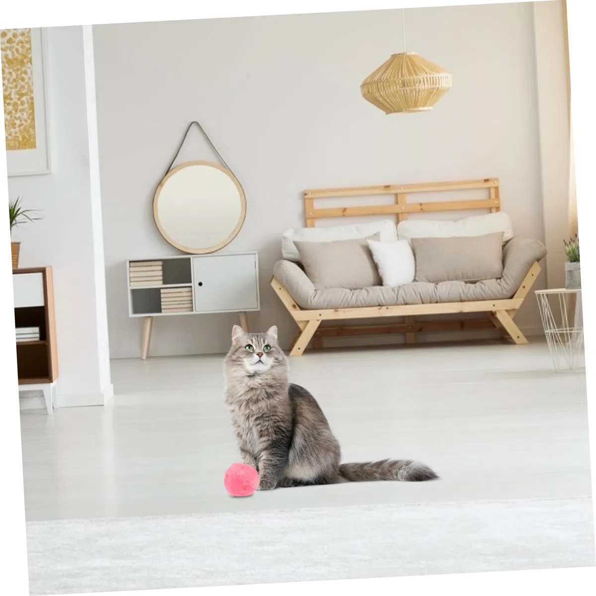 Happyyami 9piezas Juguetes De Pelota para Gatos Sonidos De Animales Accesorios De Interactivos para Mascotas Fomenta El Instinto De Caza y Reduce La Soledad