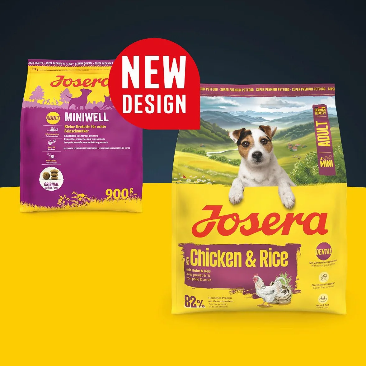 JOSERA Mini Pollo y Arroz (1 x 10 kg) | Adultos | Pienso seco de Primera Calidad para Perros Adultos de Razas pequeñas | con biotina para la Piel y el Pelaje | croquetas pequeñas | Muy Bien tolerado