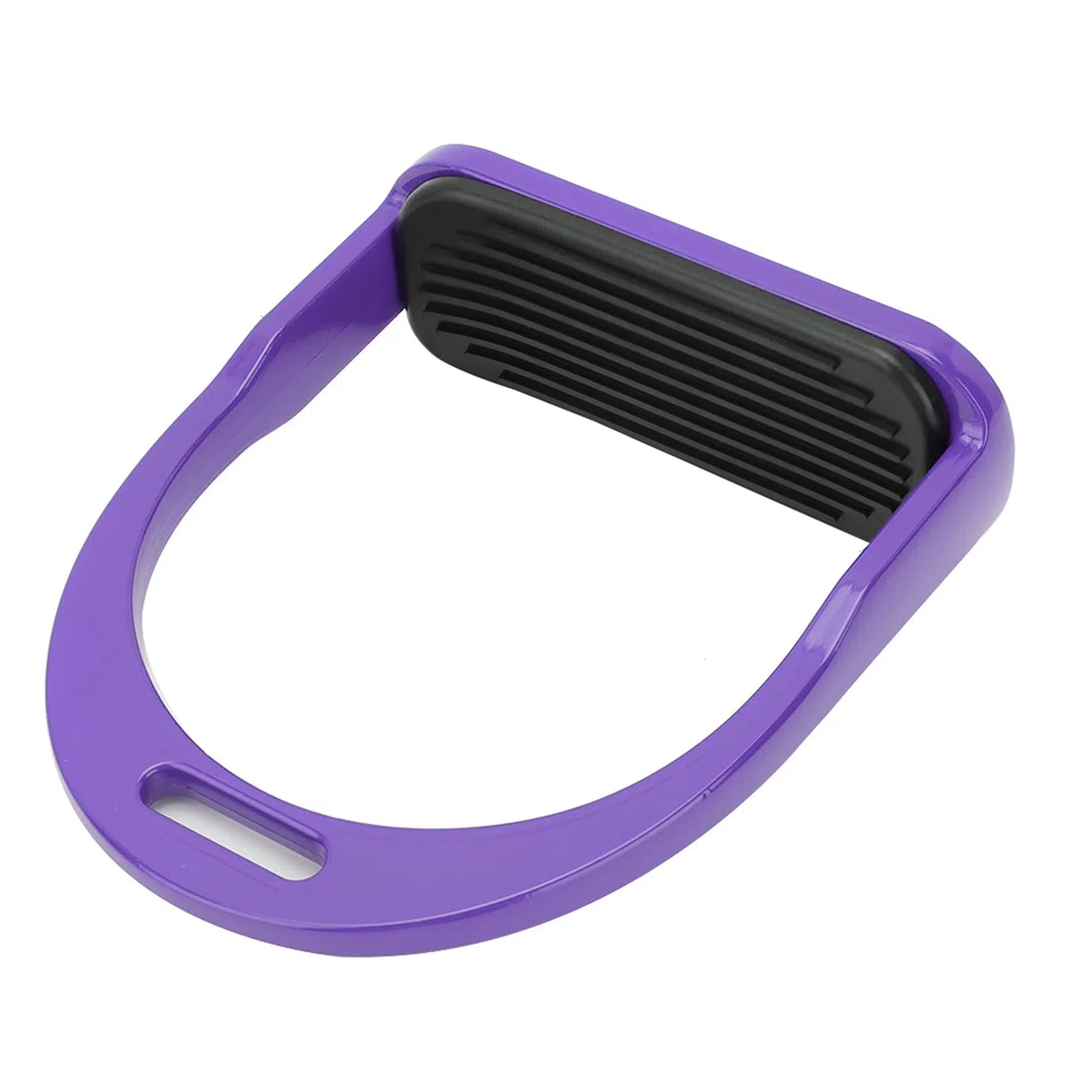 Estribos de Caballo de Seguridad Anchos de Aluminio Fundido a presión para niños, estribos de equitación ensanchados Antideslizantes, Color Morado, Negro y Rojo