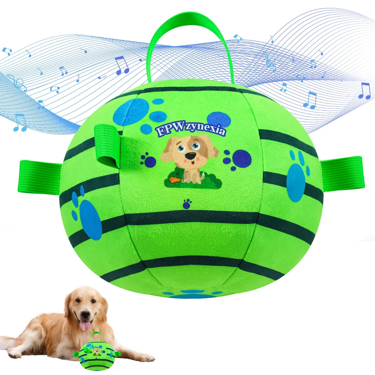 Juguetes interactivos para perros, bolas de perro con control remoto con funciones de salto, balanceo y movimiento, incluye una pelota vibratoria para perro y tela masticable duradera para un