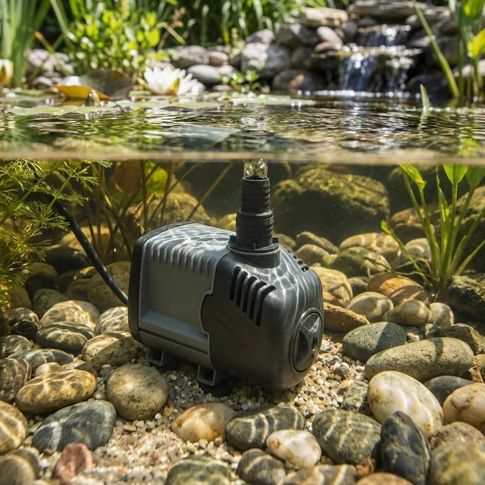 Suinga Bomba de Agua Syncra Silent 2150 L/h Máxima elevación 2m | Bomba de Acuario Estanque Pecera Silenciosa | Mini Bomba de Agua Sumergible