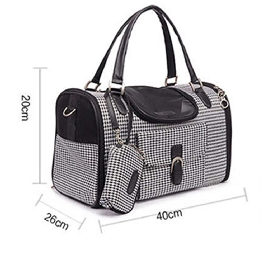 Jaula Portátil para Perros, Bolsa de Mensajero Plegable con Cojín Lavable, Utilizada para la Caja luz Viaje para Mascotas