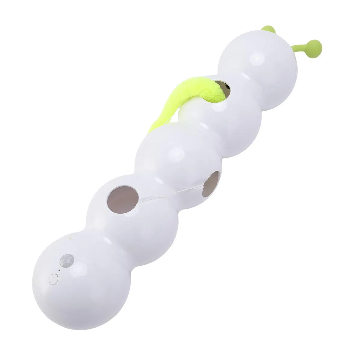 Dpofirs Juguete Interactivo Eléctrico para Gatos, Juguete de Oruga de Plástico para Gatos con Función Inteligente y Ventosa, para Mascotas Recargable por USB