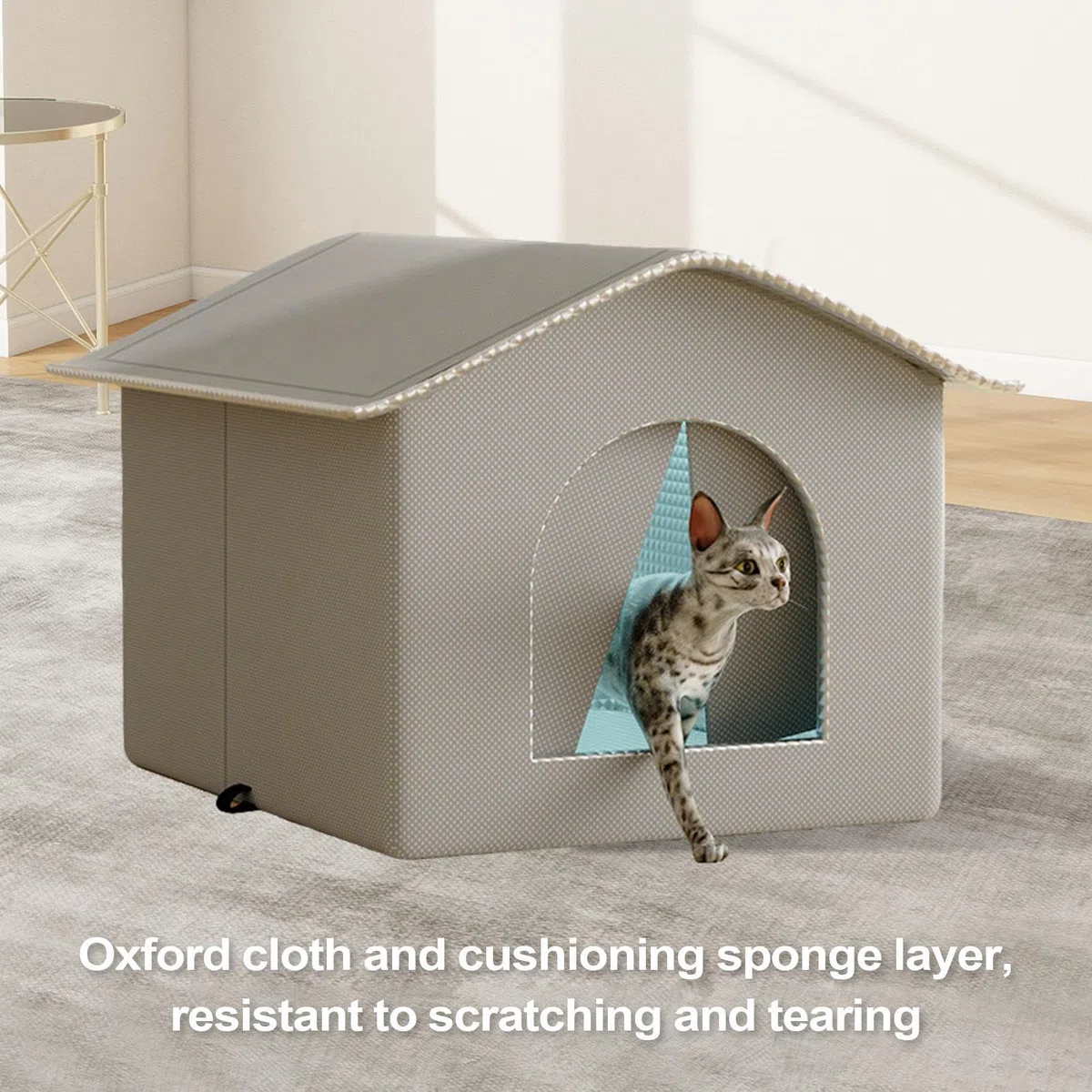 Caseta Aislada para Gatos Suministros Mascotas Camas Perros Muebles