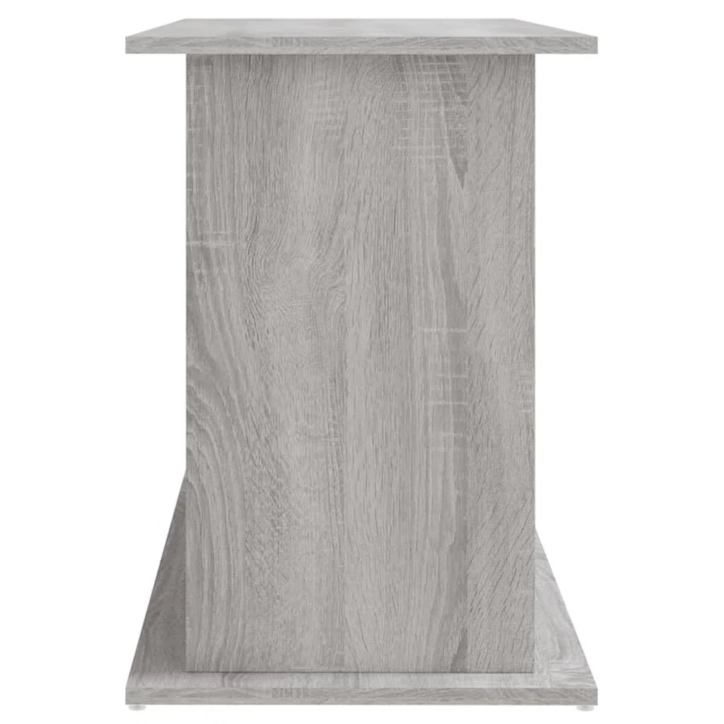 Soporte para acuario, gris Sonoma, material de madera, 101 x 41 x 58 cm, armario inferior estable con espacio para peces, accesorios y filtros, ideal para salón, dormitorio, oficina