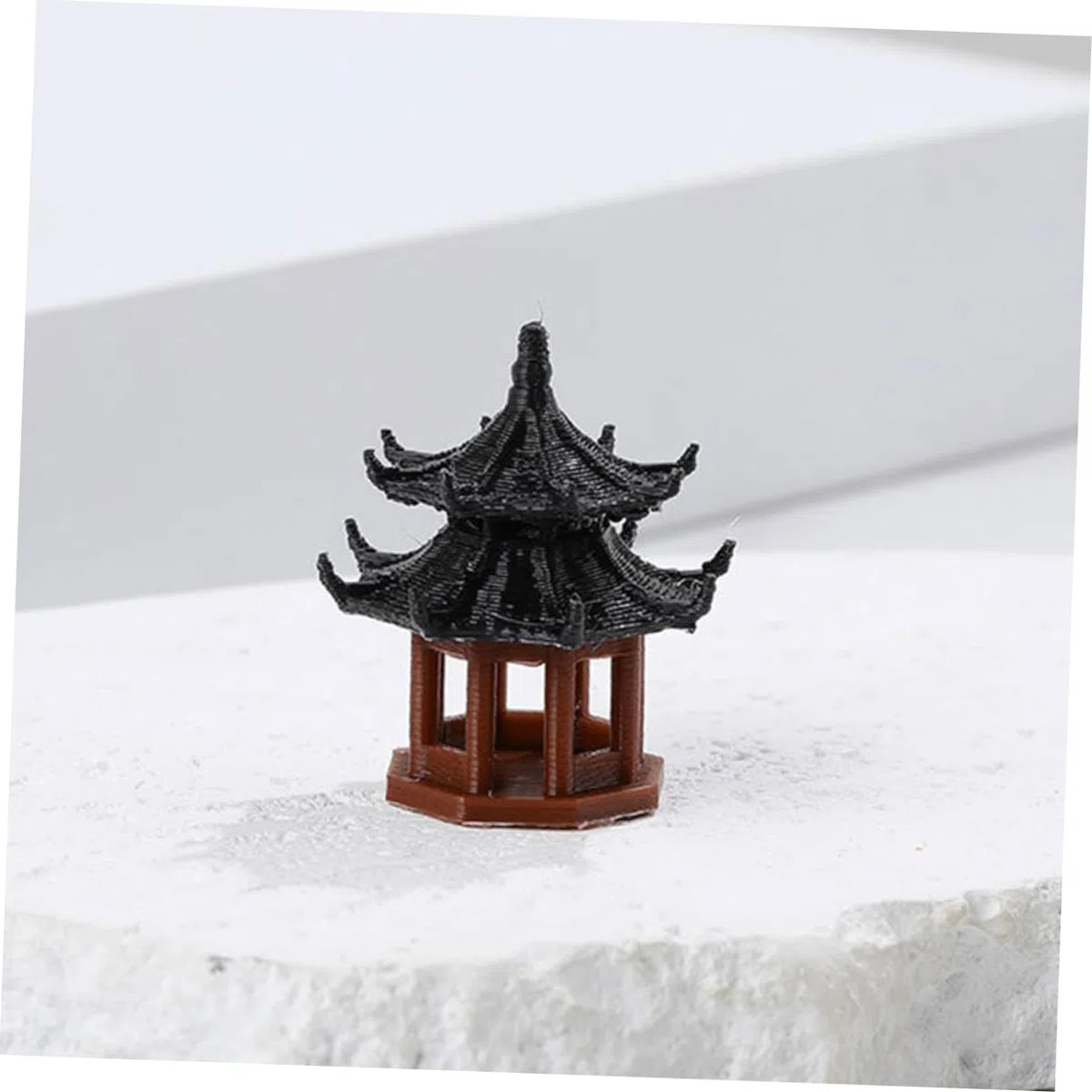 Cabilock 20 Piezas de Paisaje Micro Pagoda pabellón en Miniatura Ornamento del Castillo del Acuario Decoración de Paisaje Estatua de paisajismo estatuilla en Miniatura el plastico