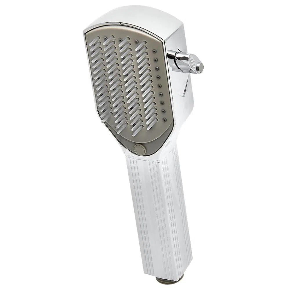 Schläfer 1303900 | Cabezal de ducha con cepillo y lima para mascotas | Cepillo de baño y peine para perros, gatos | Cabezal de ducha, pulverizador en ABS cromado