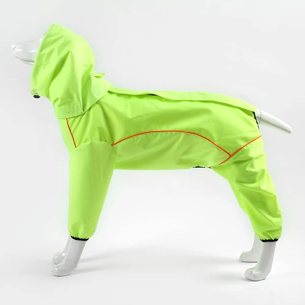 Chubasquero para Perros, Ropa Impermeable for Perros Grandes, for Pug, Bulldog francés, con Todo Incluido, Suministros for Mascotas(Green,XS)