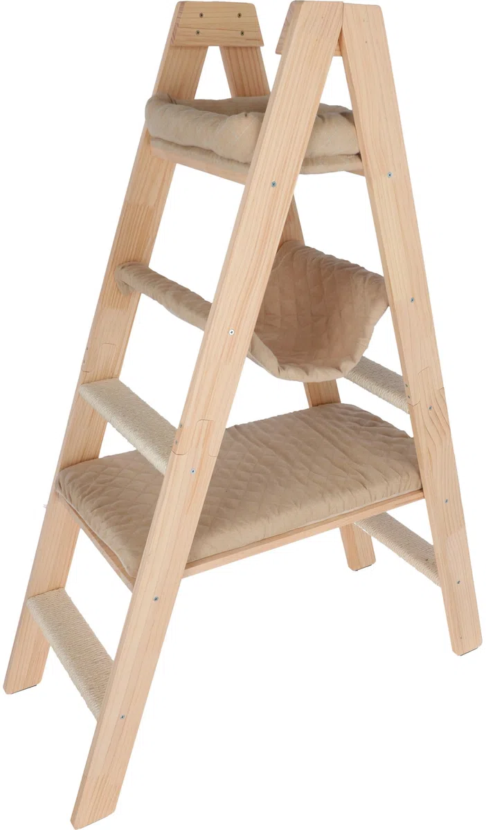 Kerbl Pet Árbol rascador Ladder, 97 × 39, 5 × 134 cm, Beis