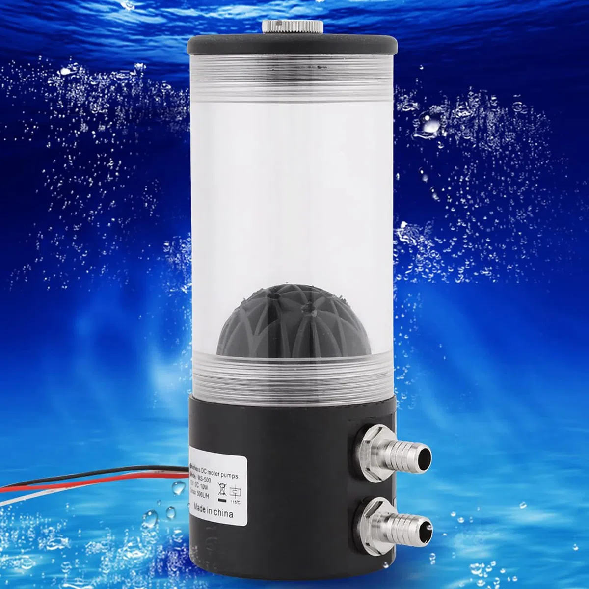 Bomba de agua de acuario, refrigeración, CO2, intercambiador de calor, 500 L/H, 10 W, DC12 V, de Yosoo