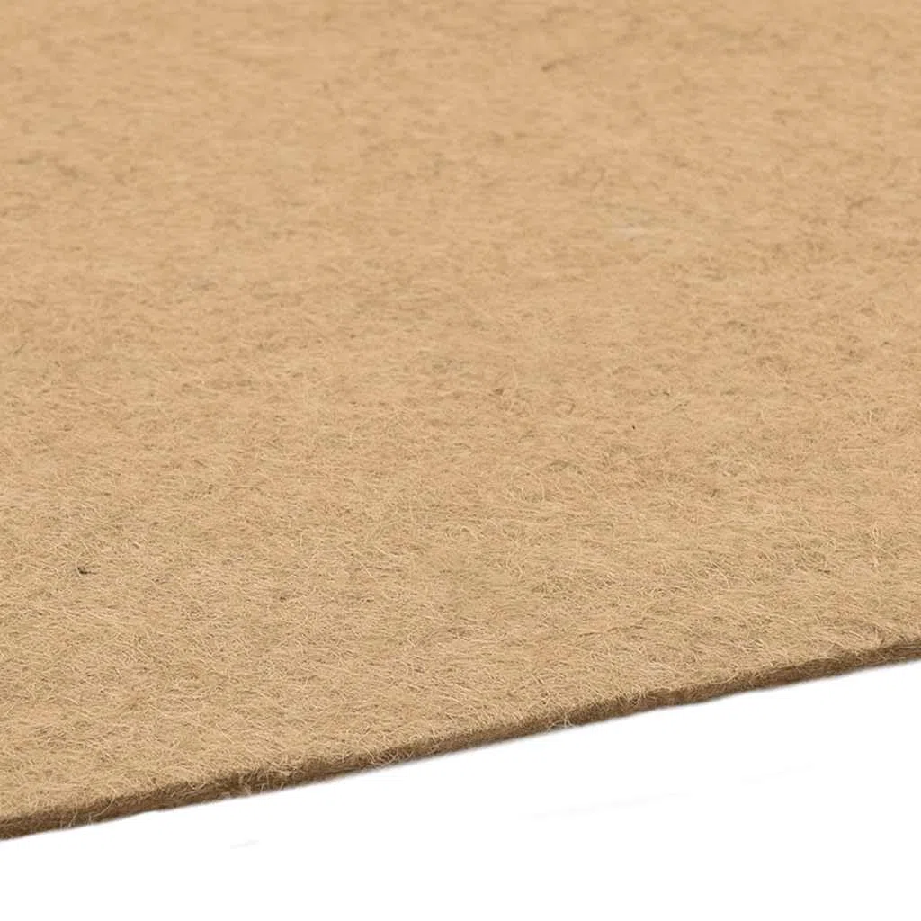 Esterilla para roedores de cáñamo, 1 x 25 m, 5 mm de grosor, se puede cortar y retiene la humedad para suelo de jaula, cama higiénica para conejos, cobayas, hámsters, caja de transporte