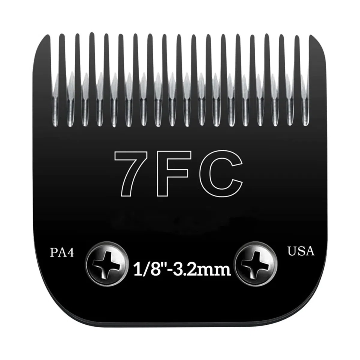 4FC#5FC#7FC#10#15# Peluquería Canina De Hoja Negra | 4FC#5FC#7FC#10#15# Peluquería Canina De Hoja Negra, Cuchilla Desmontable For Cortapelos For Mascotas(B-7FC-3.2mm)