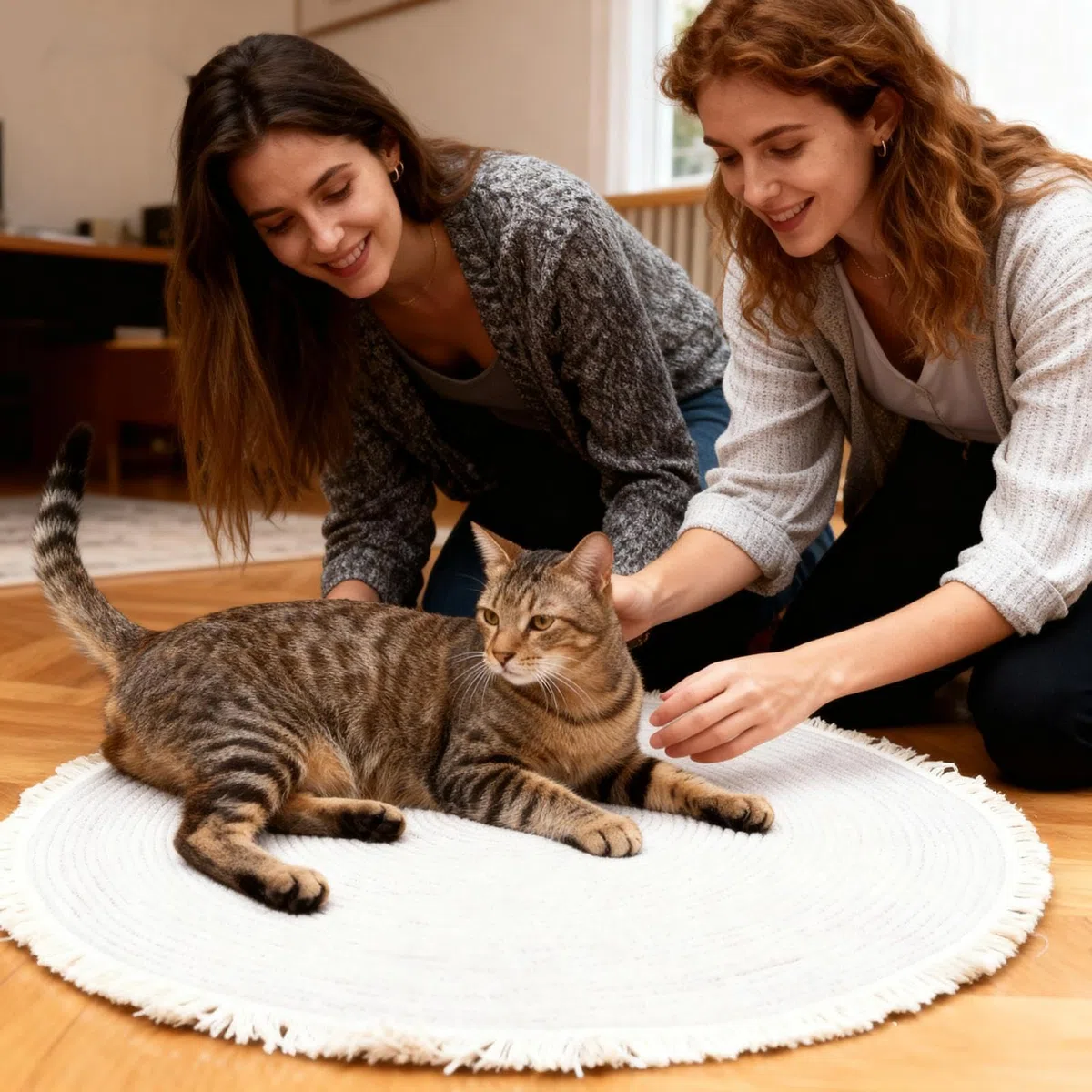 Alfombrilla para rascar – Alfombra de algodón | Alfombra decorativa para