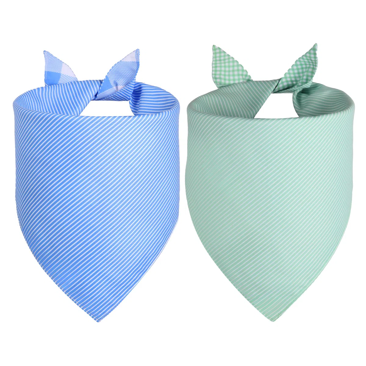 Pañuelos reversibles BL&GN para perros de primavera (2 unidades), accesorios duraderos para vacaciones de perros extragrandes