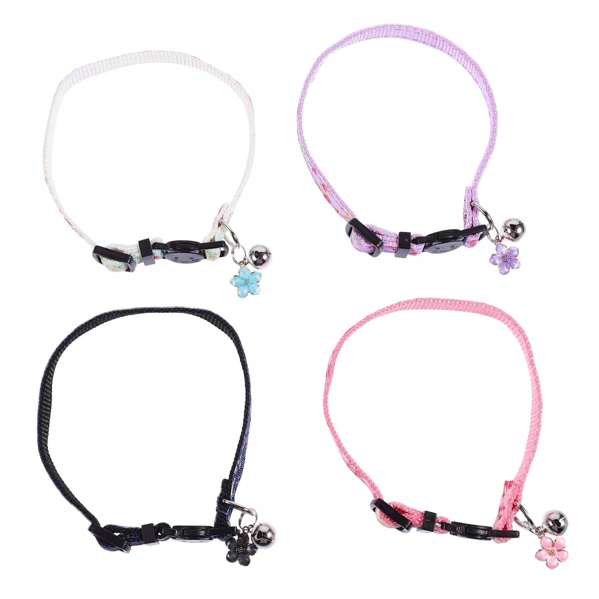 BESPORTBLE 12piezas Collar Floral para Gatos De Diseño De Flores Collar De Seguridad y Accesorio para Mascotas Marino