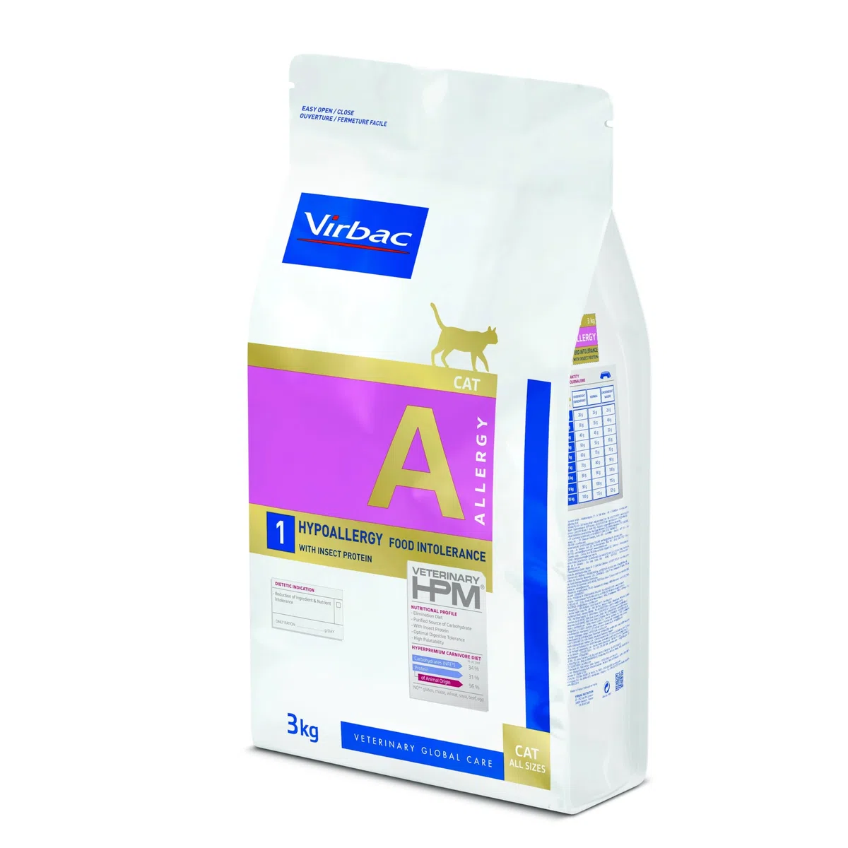 VIRBAC HPM Feline Allergy Hypoallergenic A1 3KG
