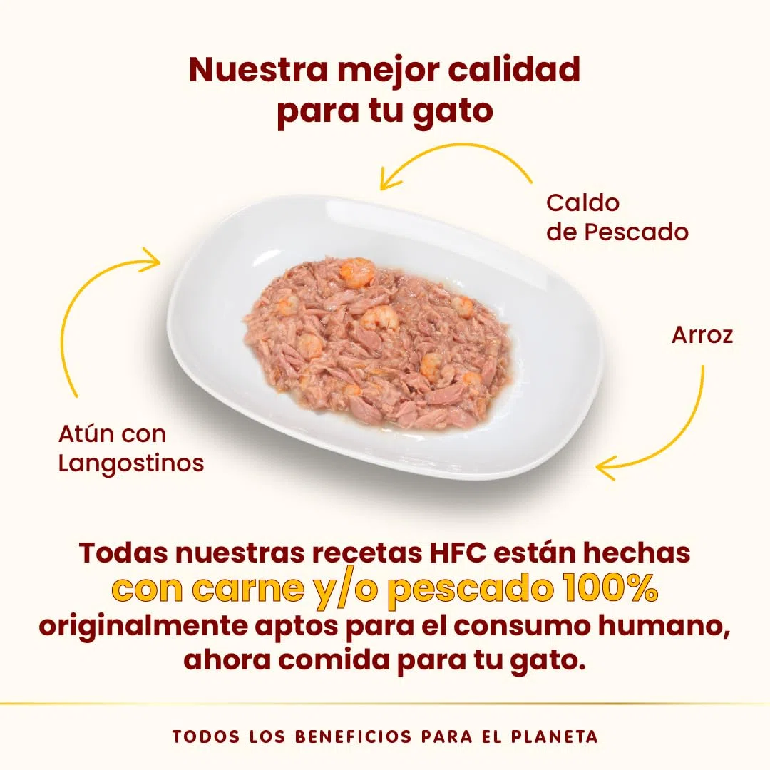almo nature HFC Natural con atún y camarón - Comida húmeda para Gatos Adultos: 24 latas de 150 g