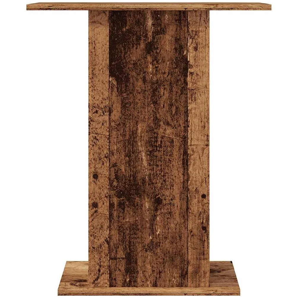Armario para acuario con aspecto de madera vieja, 36 x 60,5 x 72,5 cm, material de madera, soporte para acuario con compartimentos, espacio para comida para peces, soporte para salón y