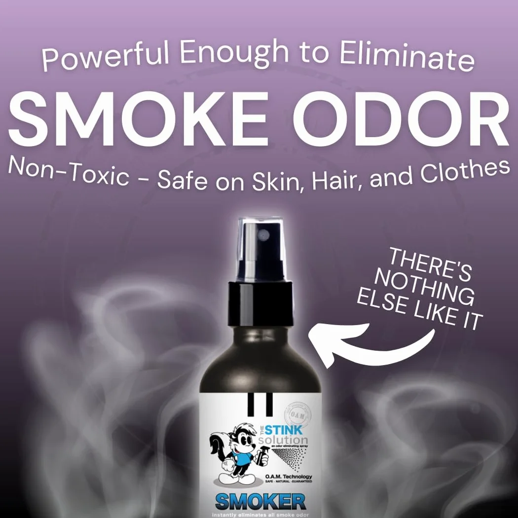 Smokers Elimina el Olor Spray Elimina completamente los Olores de Humo. Fórmula probada con tecnología OAM que elimina de forma segura los Olores para el bien. 1 Bambú Teca y 1 Sky Blue Aroma