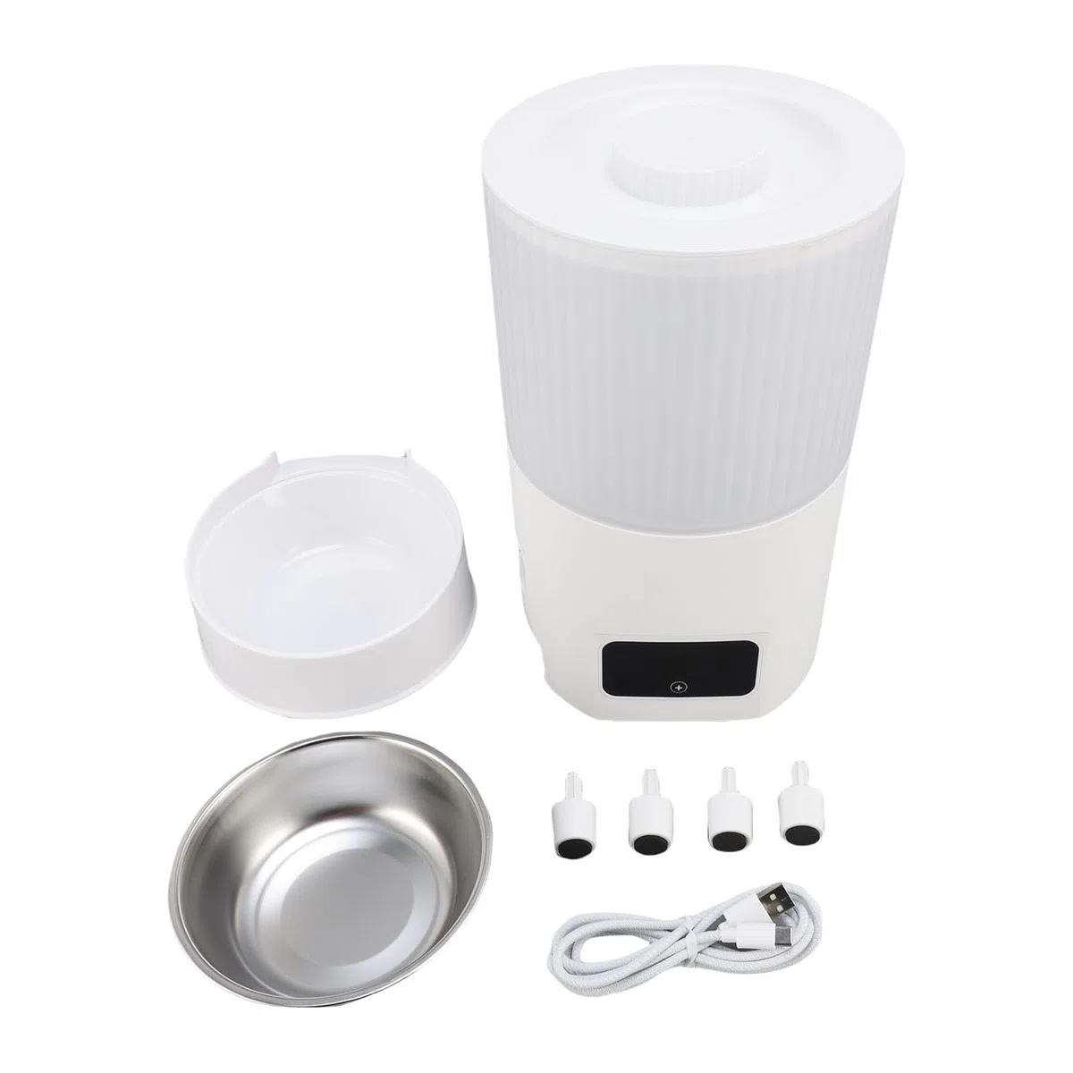 FILFEEL Comedero Automático para Gatos Dispensador de Alimentos para Mascotas Temporizado de Gran Capacidad de 3 L con Control Remoto de Aplicación para Gatos y Perros Pequeños - Horario Diario