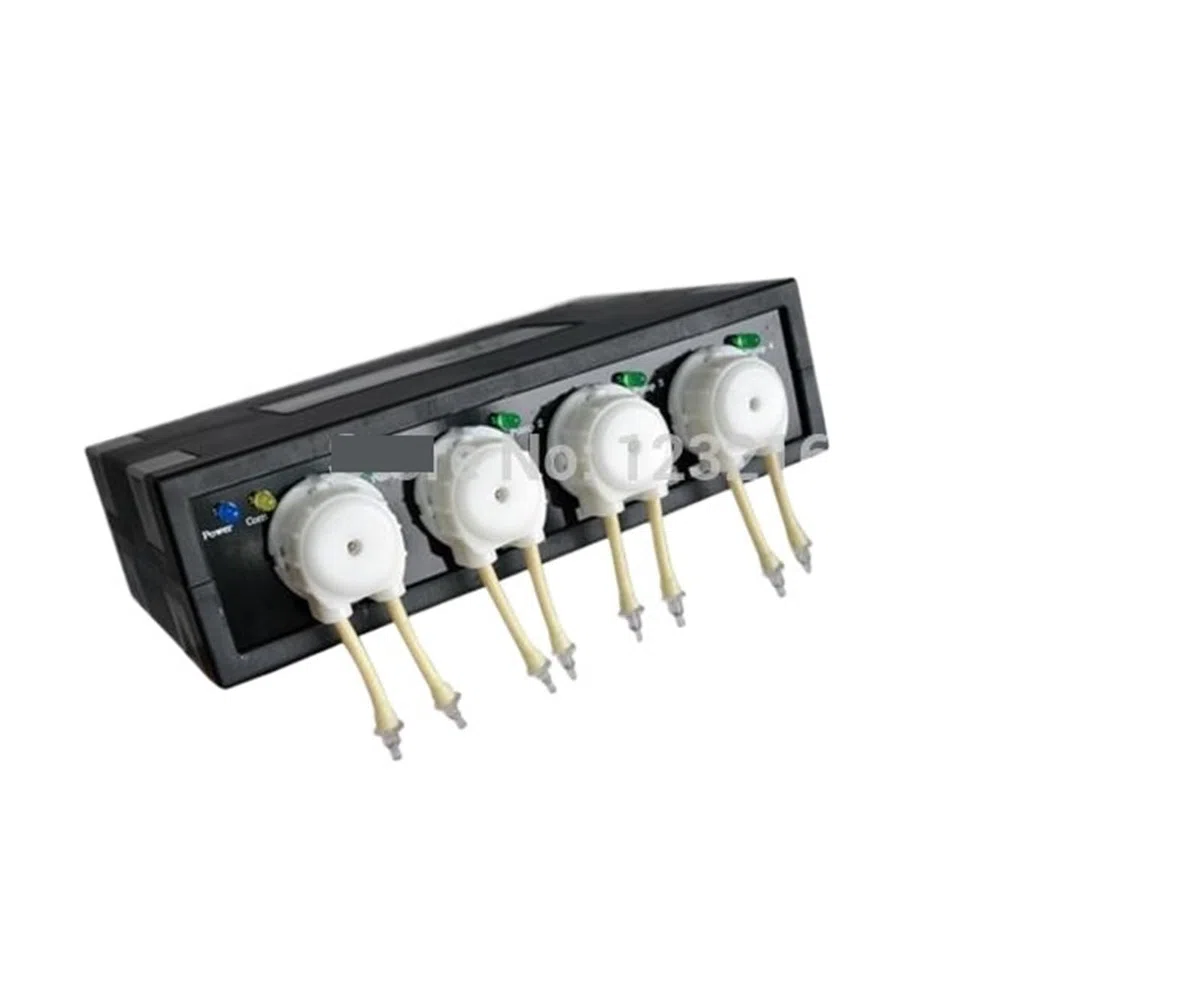 Bomba dosificadora automática for acuarios de arrecife de coral, 4 cabezales, for uso marino, 110-240 V, 50/60 Hz, DP-4 Instrumento de medición(Dp-2)