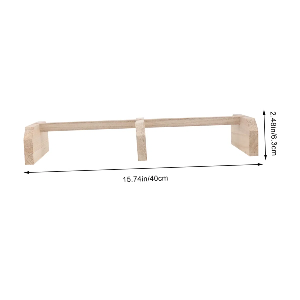 BESPORTBLE 2piezas Perch De Madera para Aves y Soporte Estable para Barra De Descanso para Aves Medianas y De Instalar y Usar