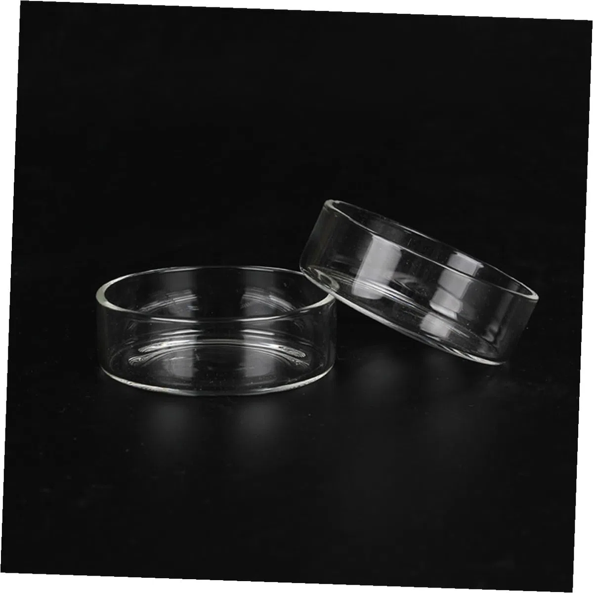 5 Cuencos Redondos de Vidrio Transparente Comedero Multipropósito Delicado Diseño Blanco de Alta Luminosidad para Comida de Camarones para Acuarios y Peces