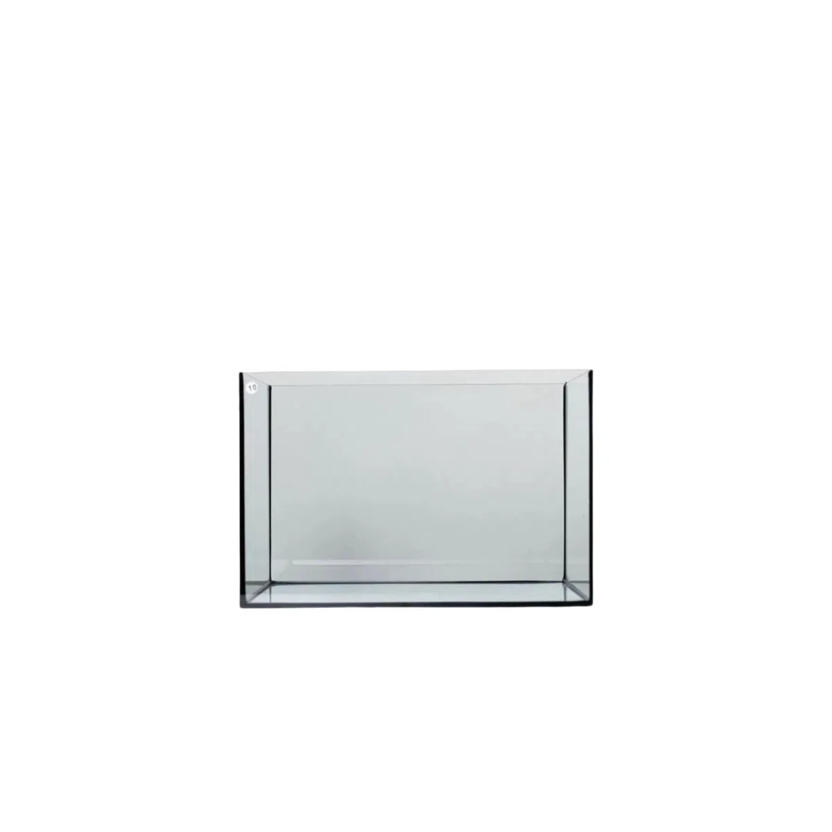 Colcolo Acuario Pecera Cristal Recipiente Vidrio Acuático Estanque con Silicona Negra para Oficinas Salas Dormitorios Áreas de Estudio, 25 * 16 * 18cm