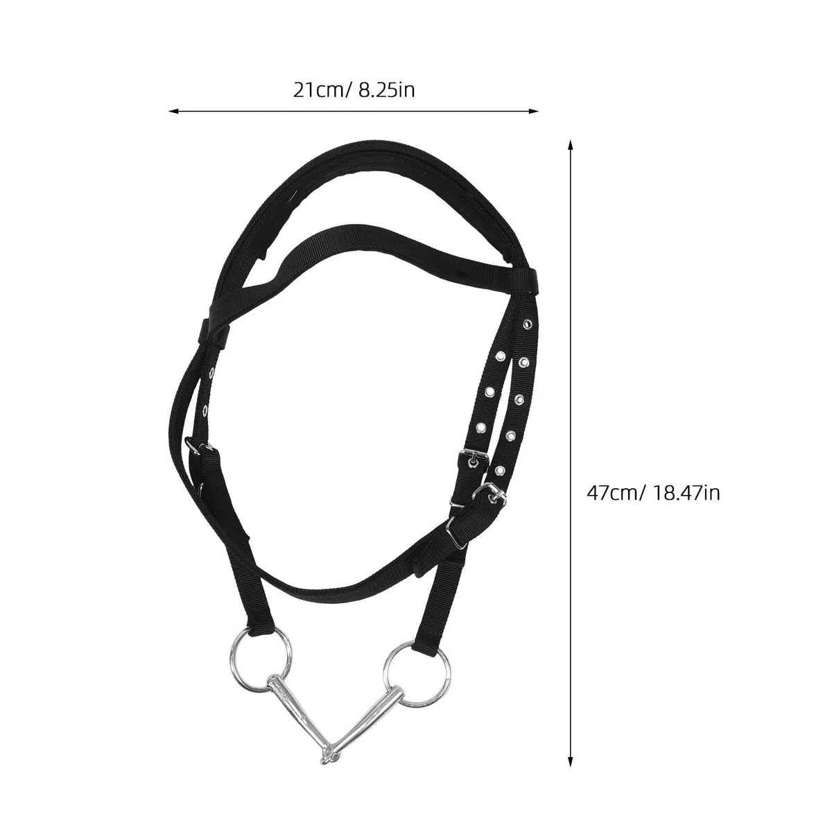 Kisangel Cabestro de Nylon Ajustable para Entrenamiento de Caballos, Suministros para Establos y Equitación en Diferentes Escenarios