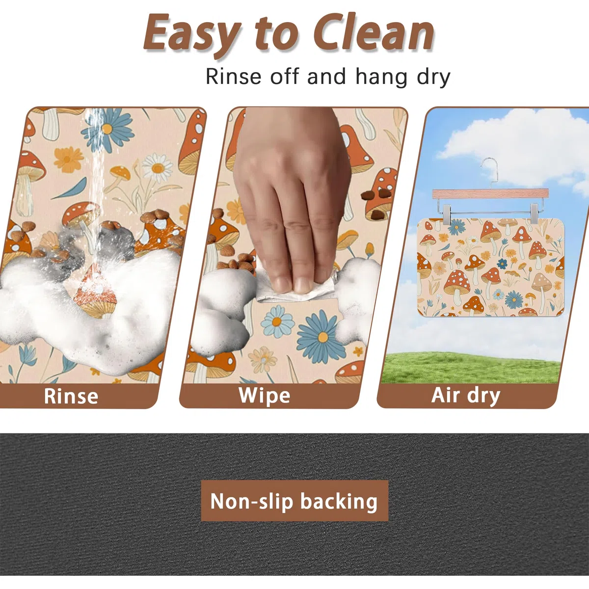 Tapete de comida para perros y gatos, tapete absorbente para alimentación de mascotas con respaldo de goma, mantel individual antideslizante para cuenco de agua, suministros de accesorios para