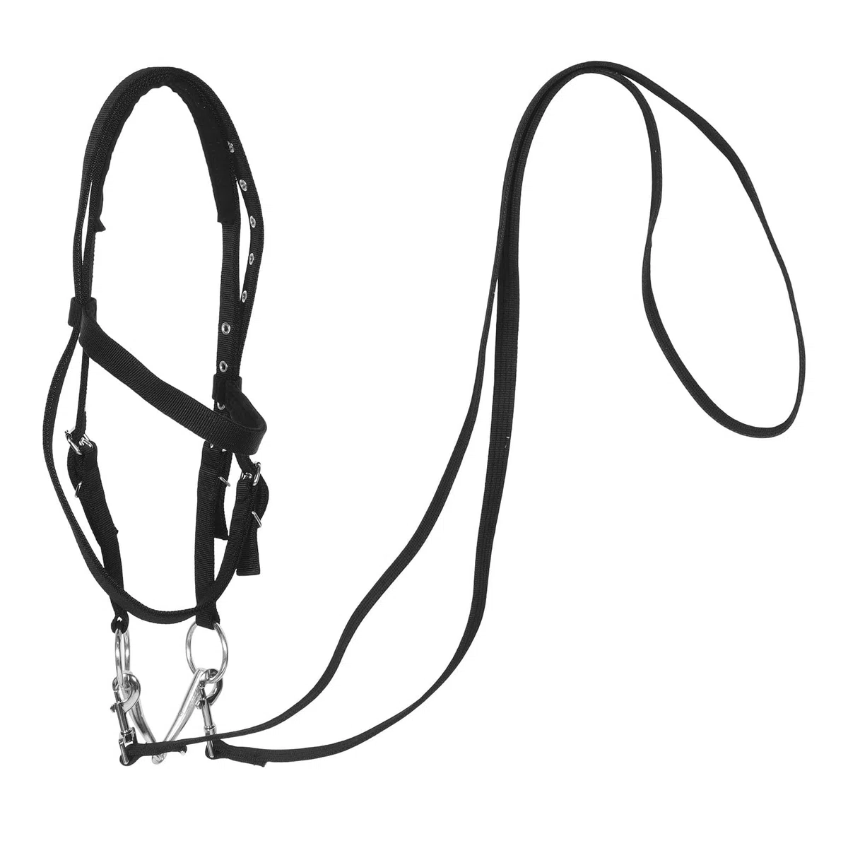 Cabestro de Cuerda para Caballo de Nylon Ajustable para Entrenamiento y Equitación en Establos y Paseos Cómodos