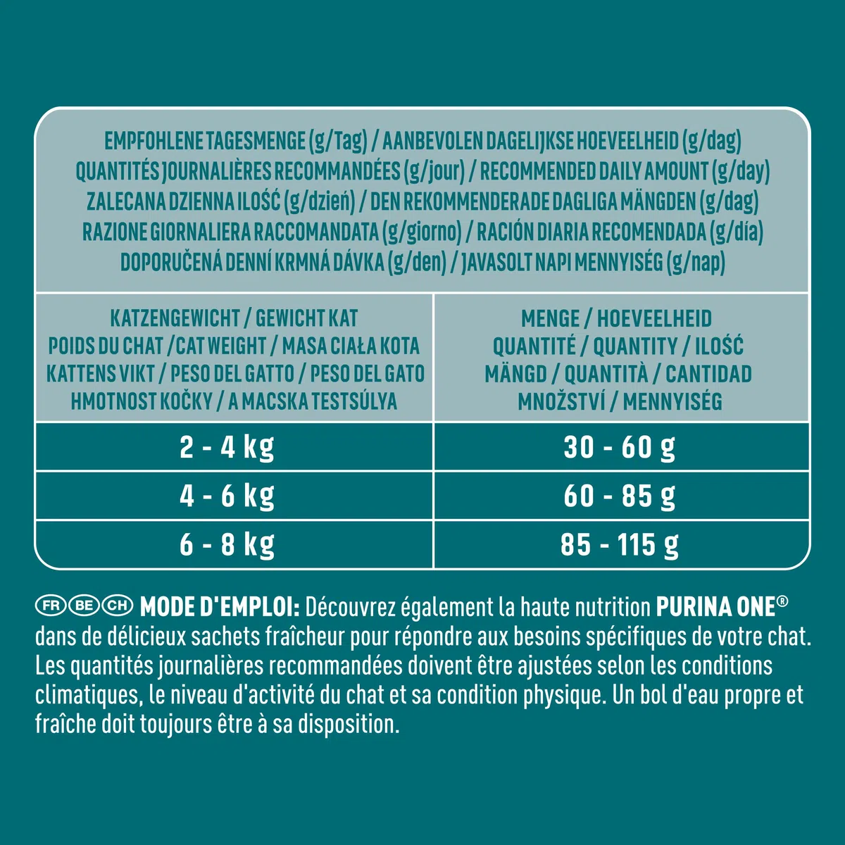 Purina One Bifensis - Pienso para Gatos Adultos, Pollo y Cereales integrales, 9,75 kg