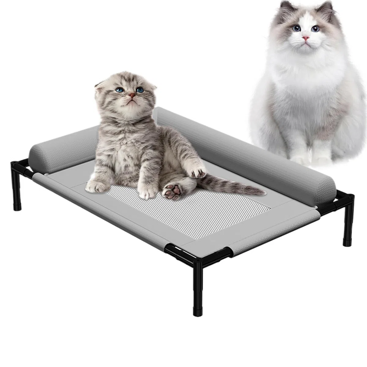 Cama Elevada para Perros Cama Refrescante Transpirable Exterior para | Accesorios Para Mascotas Para Dormir, Jugar Y Descansar En Casa, Coche, Jardín O Exterior En Verano Caluroso