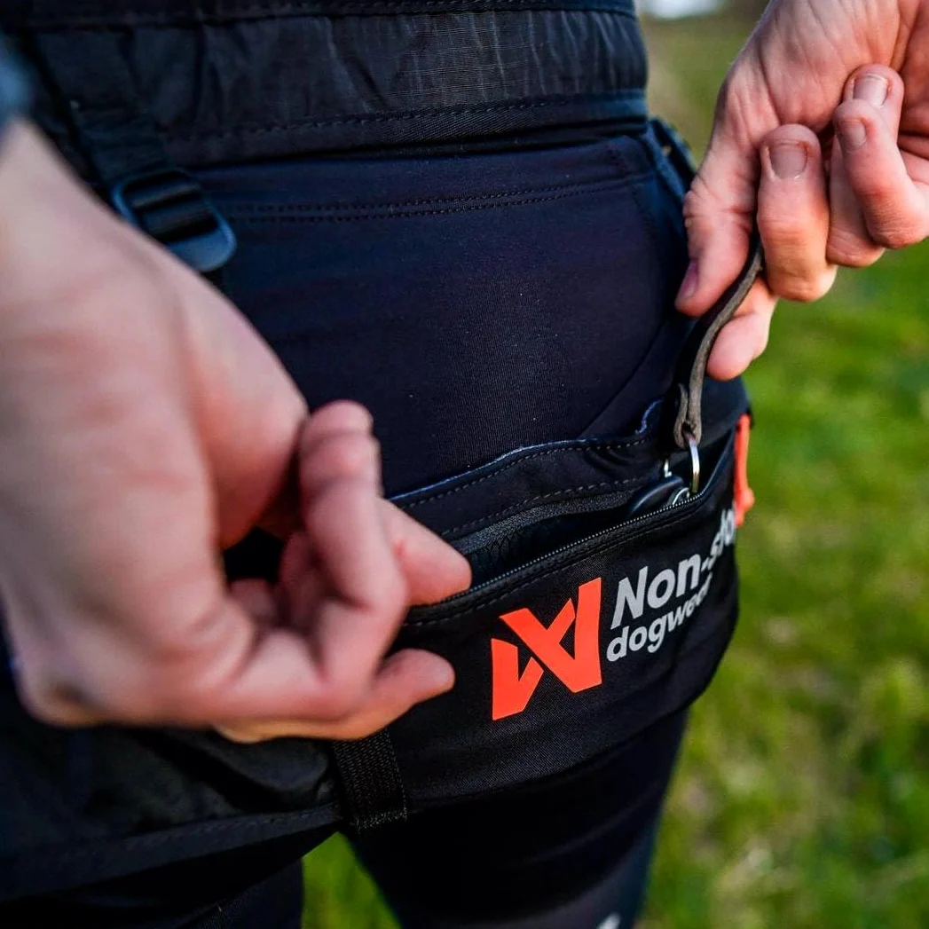 Non-Stop - Cinturón de correr Canix 2.0 - Negro - M/Perros/Negro/M