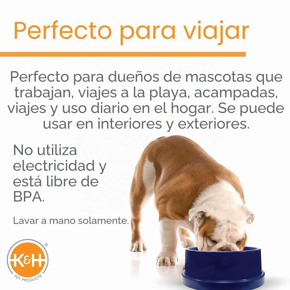 K&H Manufacturing K&H Mascotas | Bol Enfriador de Agua para Perros y Gatos | 2,7 litros
