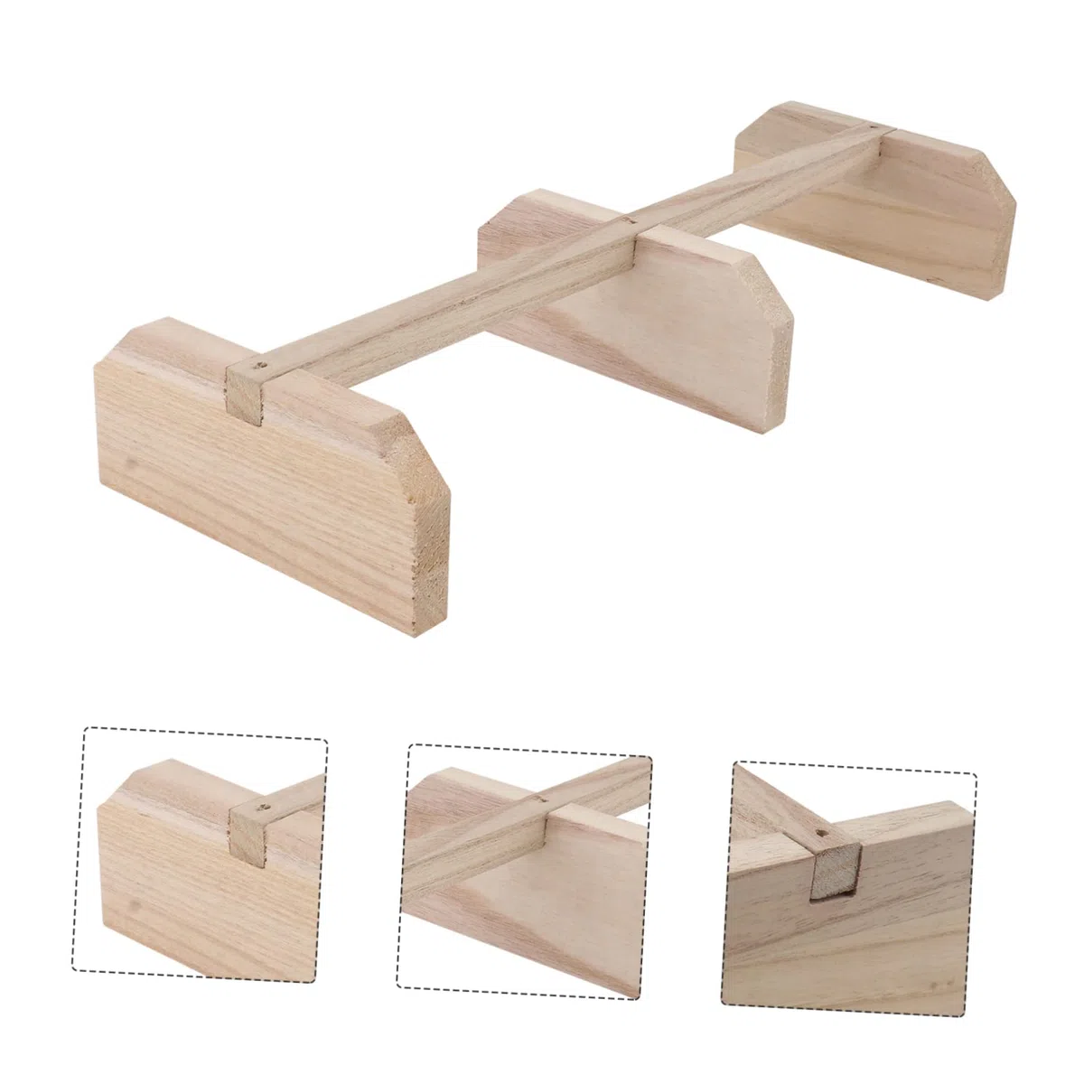 BESPORTBLE 2piezas Perch De Madera para Aves y Soporte Estable para Barra De Descanso para Aves Medianas y De Instalar y Usar