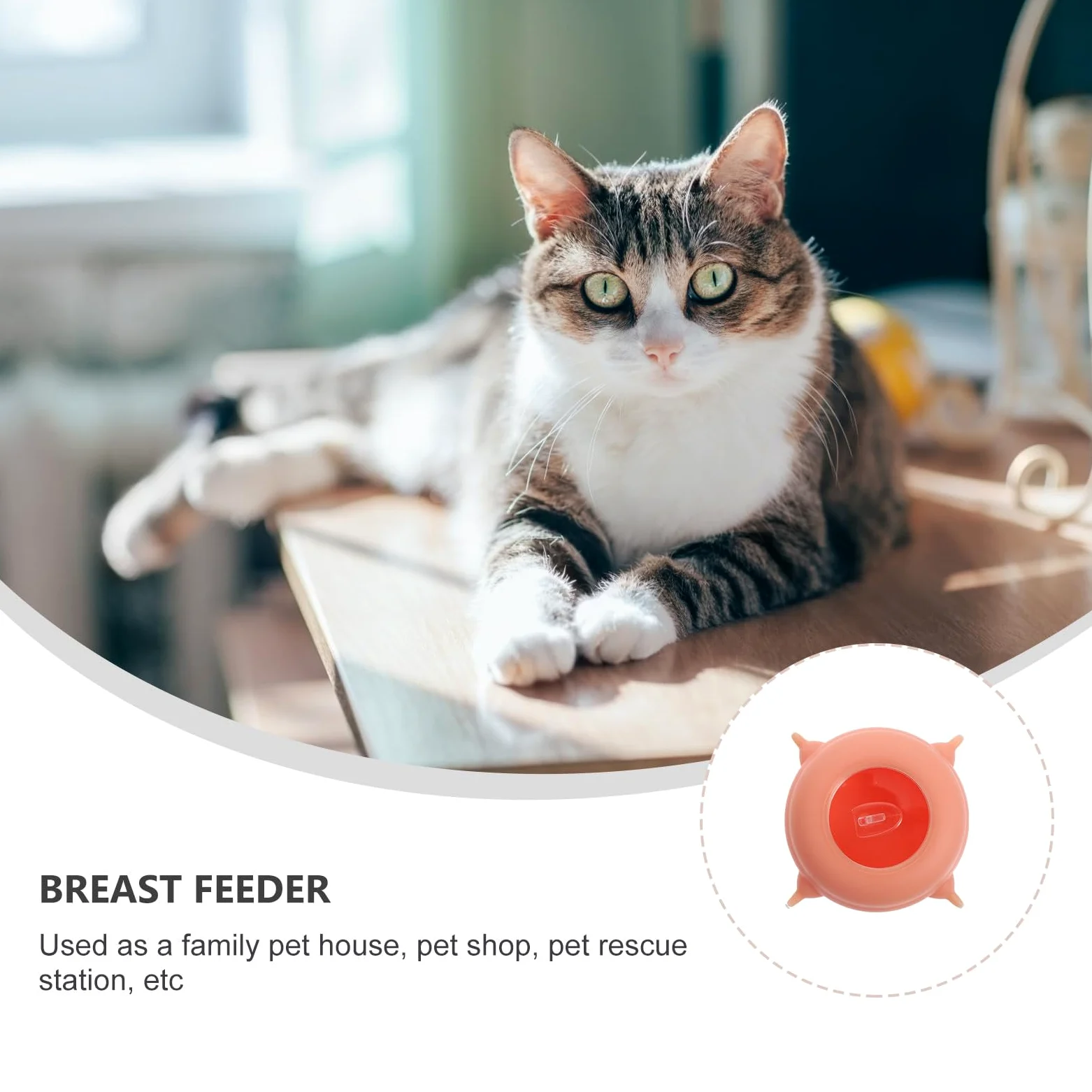 PRETYZOOM Leche Ligero Rosa a Silicona Mascotas para Alimentador Temperaturas Resistente Altas Herramienta y Adecuado para Lactancia Cachorros y Gatitos