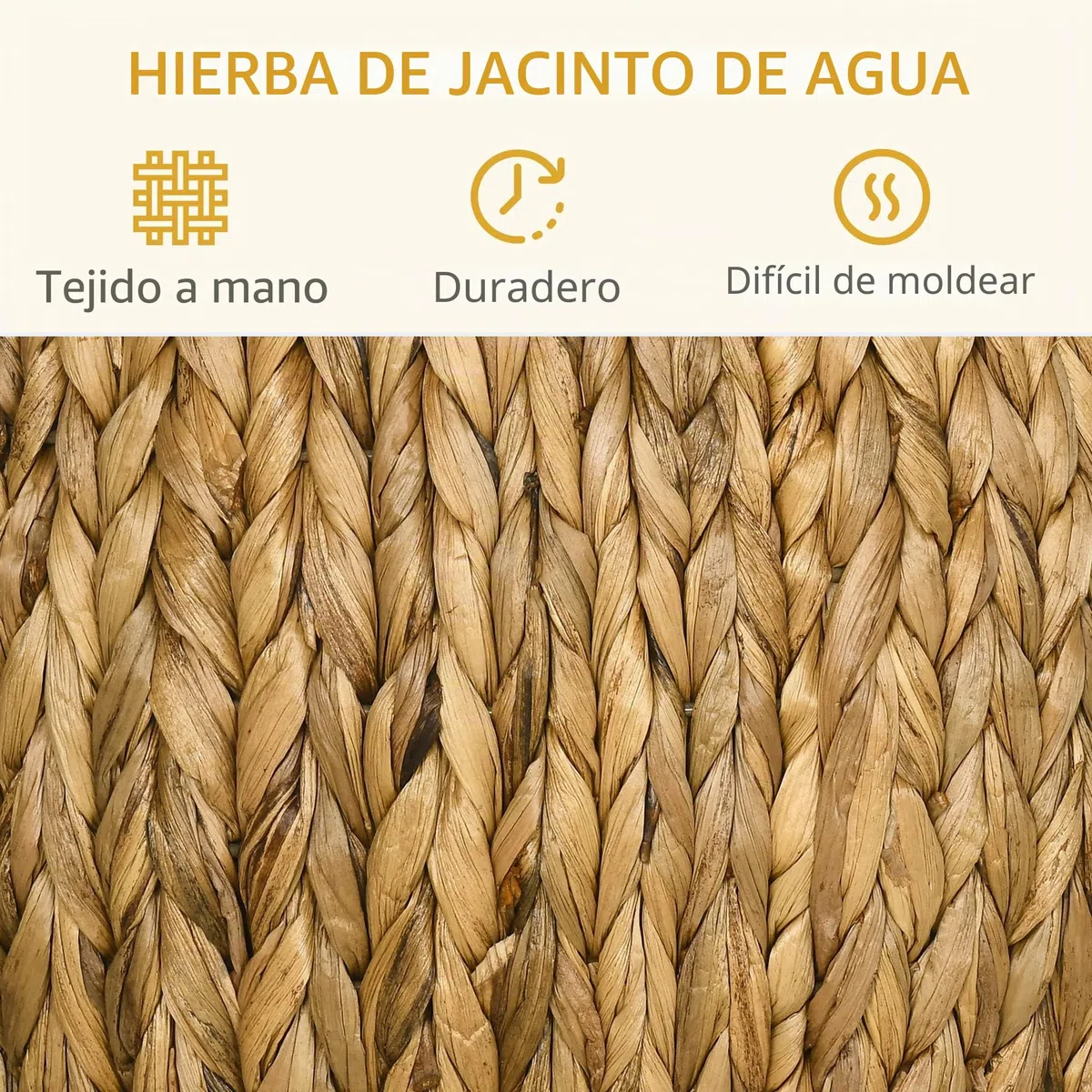 PawHut Taburete de mimbre para la casa del gato, cama de ratán para uso en interiores y exteriores, cama elevada para mascotas con cojín suave lavable 44 x 43 x 41 cm | Cama de ratán para gatito, uso en interiores y exteriores, cojín suave y lavable