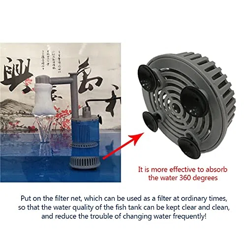 Limpiador Acuario 20 / 28W Bomba de Cambio de Agua eléctrica para Acuario Fish Tank Garden Fuente Grava Limpie la Bomba de Filtro de sifón Herramientas de Limpieza de Acuario Aspirador Acuario