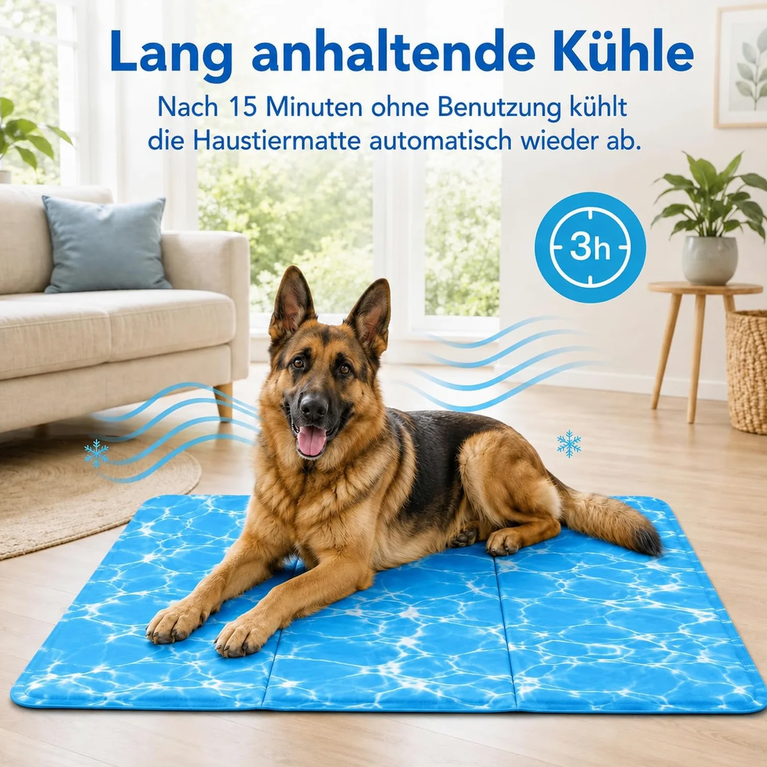 Alfombrilla de refrigeración para perros, 80 x 120 cm, manta de refrigeración para perros y gatos, cojín de refrigeración con gel no tóxico, resistente al agua, para perros grandes, medianas y