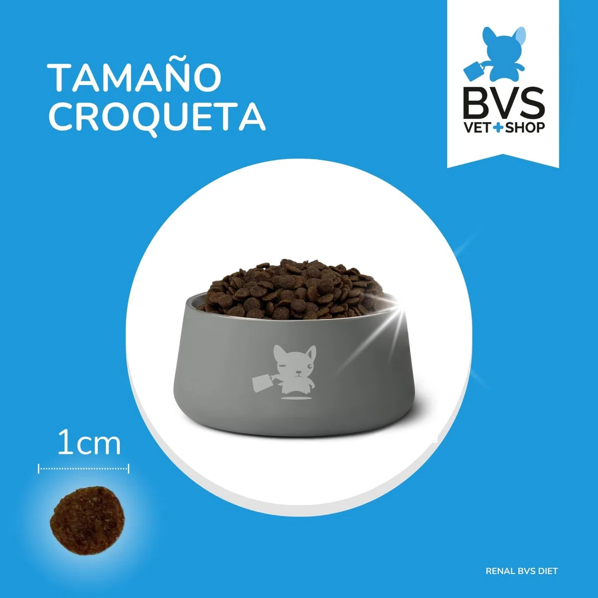 BVS Vet Shop | Diet Gato Renal Grain Free | para Gatos Adultos, sin Cereales destinado a favorecer la función renal | 8 kg