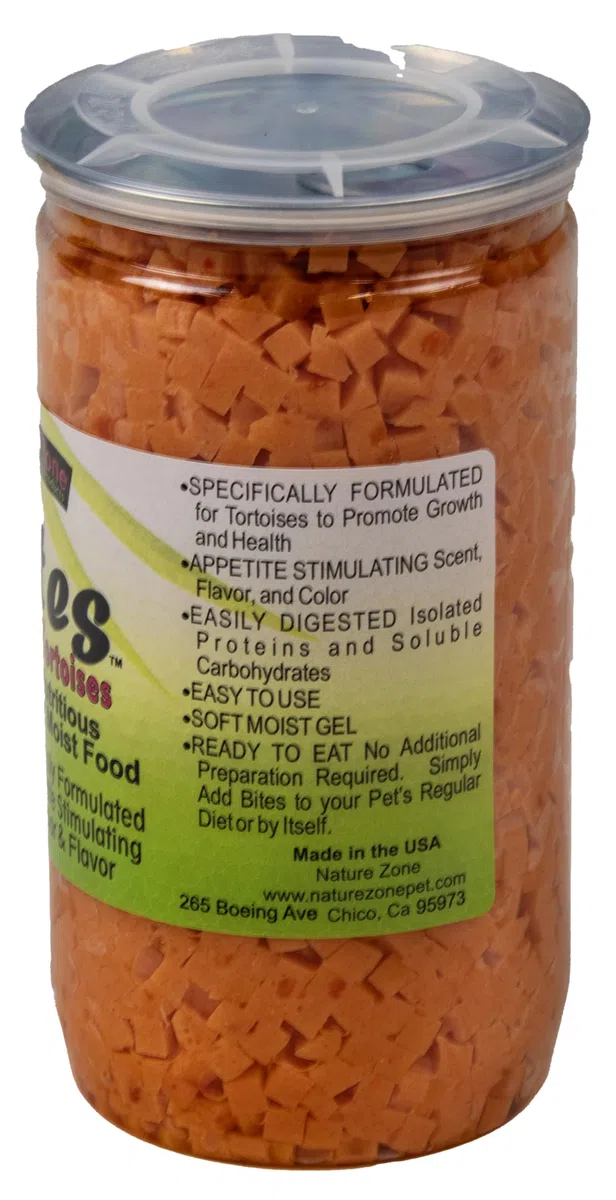 Nature Zone Nutri Bites Juvenile Tortoise Nutritious Soft Moist Pet Food 9oz