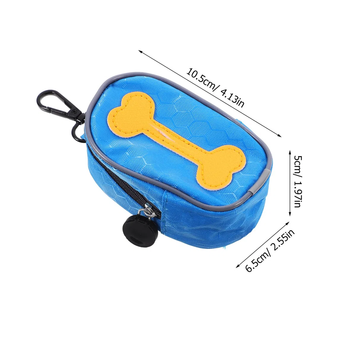Happyyami Bolsa Dispensadora con Cremallera para Bolsas Excrementos Perros 8 Rollos de Desechables con Punto de Rotura para Dueños de Perros