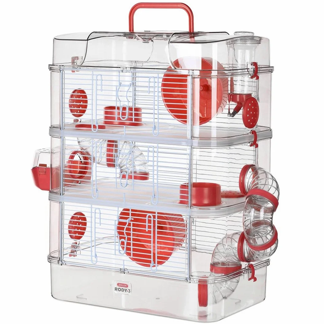 Zolux Jaula para Hamster, ratón, Gerbola RODY 3'' Trio