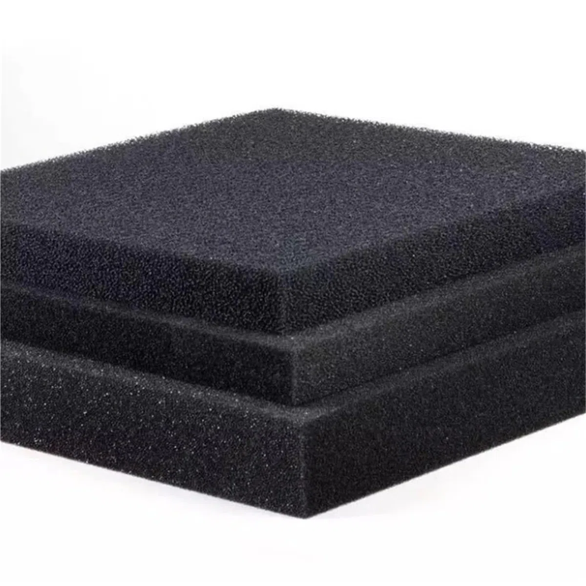 Tejido de neopreno impermeable, Almohadilla de filtro de esponja for pecera de acuario, varios tamaños, color negro(35ppi,50x50x4cm)