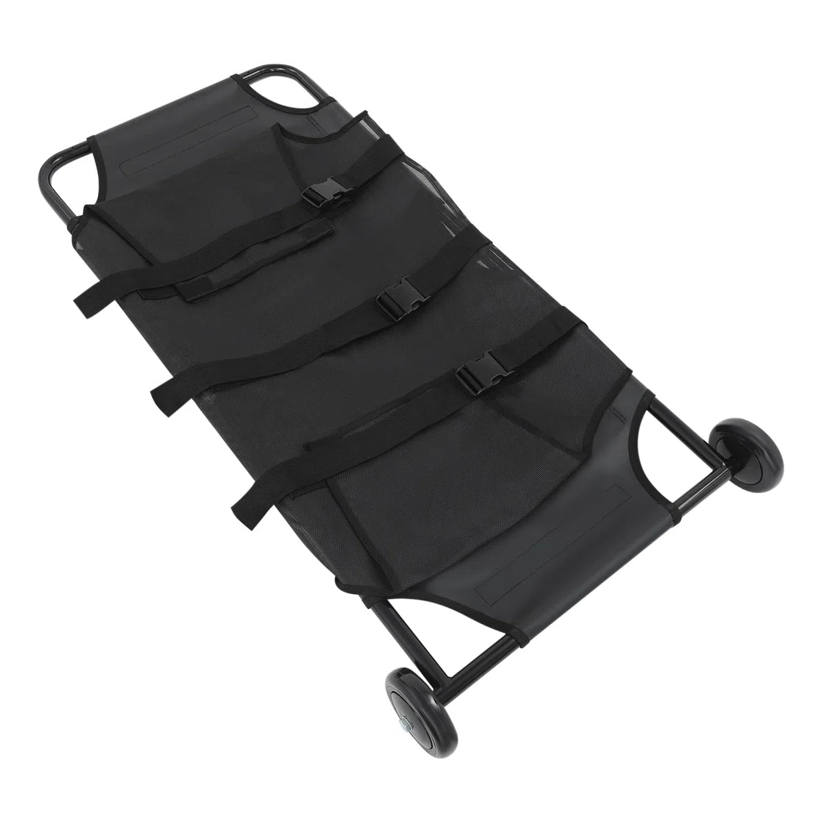 Transportín plegable para perros de hasta 120 kg, 115 x 56 x 13 cm, con ruedas silenciosas, arnés de emergencia plegable para emergencias, viajes, perros grandes